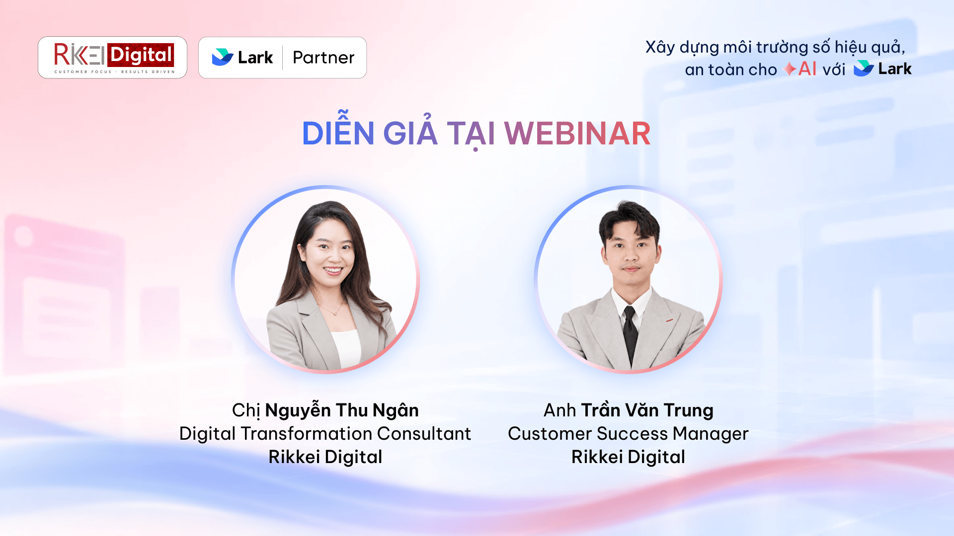Diễn giả tại webinar Lark AI home